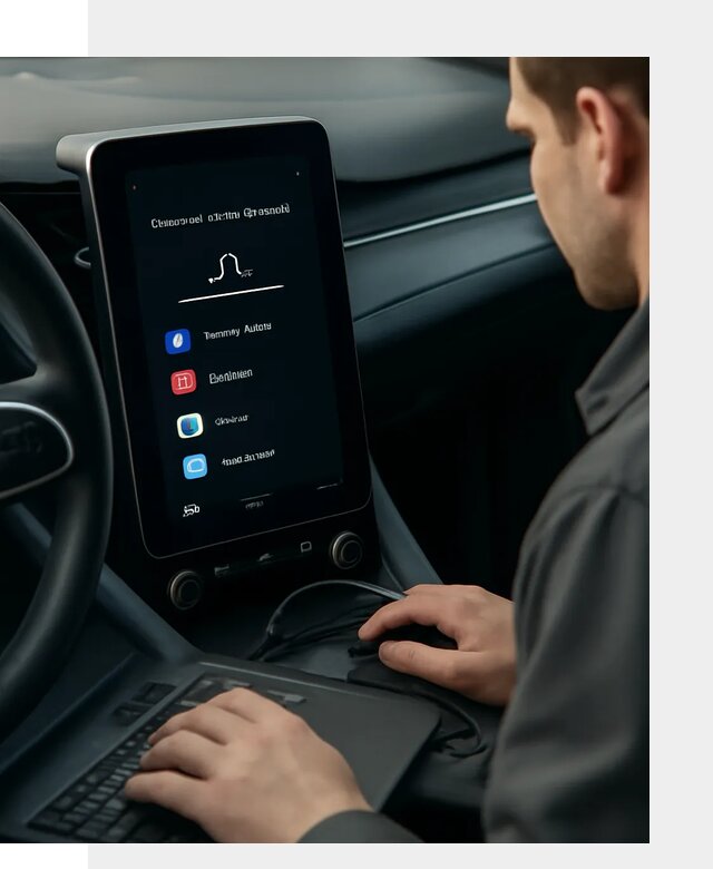Установка приложений Lynk Co на автомобиль в Казани